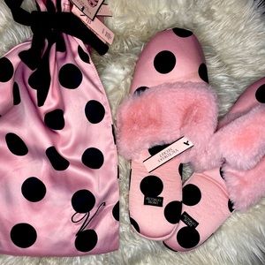 Victoria secret slippers with gift bag